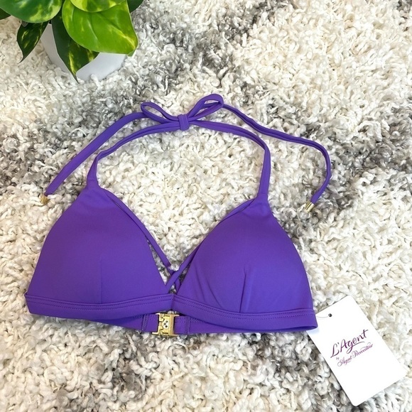 L'Agent by Agent Provocateur Avril Bikini Top in Violet - Picture 6 of 8